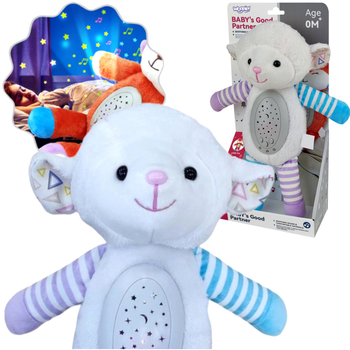 Pluszowa zabawka-projektor Woopie Baby 2 w 1 Baby's Good Partner Owieczka (5906280650704)