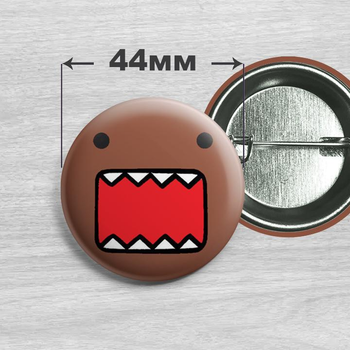 Значок Домо-кун / Domo-Kun 44мм