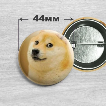 Значок мем Доге / Doge №21 44мм