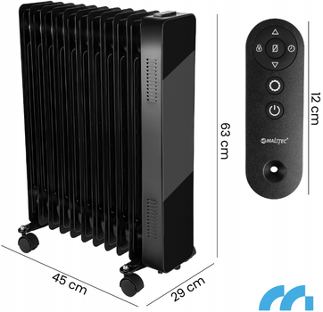 Масляный обогреватель 11 ребер MalTec 2500Вт