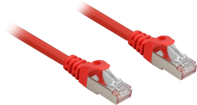 Патч-корд Sharkoon Cat 6a S/FTP 10 м червоний (4044951018710)