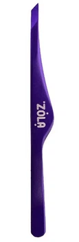 Пинцет скошенный профессиональный для бровей ZOLA VIOLET
