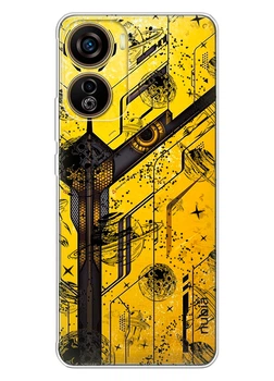 Прозорий силіконовий чохол iSwag для ZTE Nubia Neo 5G із малюнком - Космос (ISZBNE13)