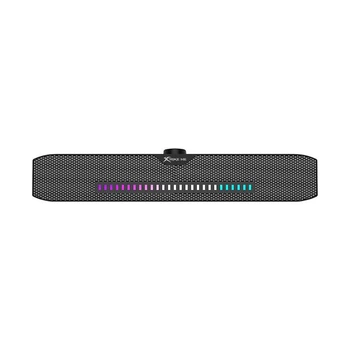 Компьютерная колонка для ПК и ноутбука Саундбар Xtrike ME SK-403 Wired Speaker |AUX 3.5 мм + USB, 7 режимов RGB-подсветки, 5 Вт x 2, кабель 1.3 м, стерео мультимедийная акустика| Черный