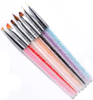Набор кистей для дизайна и моделирования ногтей Lpnails 7 шт