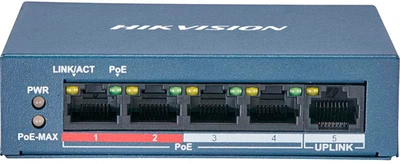 Przełącznik Hikvision DS-3E0105P-E/M(B)