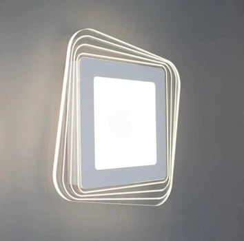 Настінний світлодіодний світильник бра Esllse PLAZA 30W S-290х45-DOUBLE-ON/OF-WHITE/CLEAR-220V-IP40