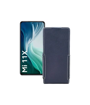 Чохол-фліп з екошкіри для телефону Xiaomi Mi 11x 2021 Чорний глянець