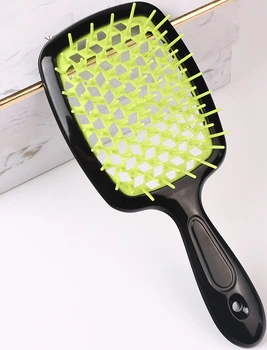 Расческа-щетка SUPERBRUSH AVADONA для распутывания волос, зеленая