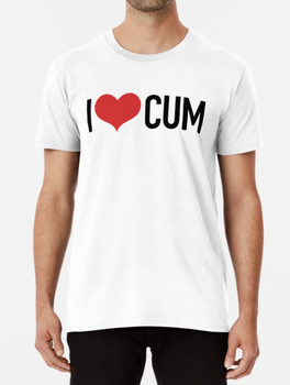 Чоловіча футболка Stedman з принтом I Love Cum Білий S