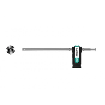 Бур по бетону HELLER 16х400х600 мм DUSTER EXPERT BIONIC SDS-max в комплекте с адаптером 2 режущие кромки центрирующее острие 98% удаление буровой пыли (12193)