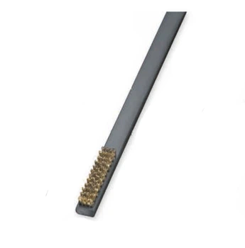 Щетка ручная Lessmann 350х22х12 мм, латунная гофрированная проволока 0,35 мм, 4х11/12-рядная 182807 (11540)
