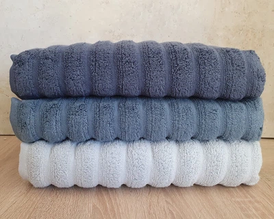 Набір турецьких махрових рушників Cestepe MicroCotton Premium 3 штуки 70x140 Ezgi 7 щільність 600 г/м2