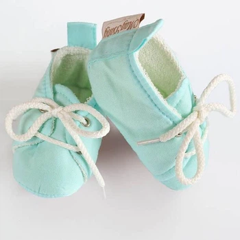 Пинетки для малышей хлопковые 8-10 см (0-6 месяцев) MagBaby бирюзовый
