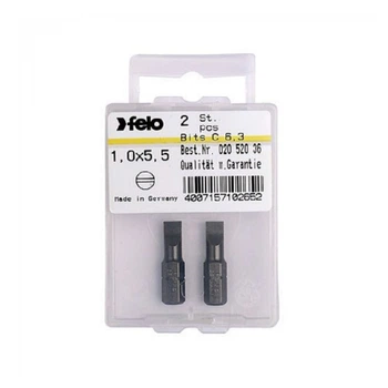 Бита Felo 5,0х0,8х25 мм 1/4" C 6,3 ВОХ (2 шт) 02050036 (14159)