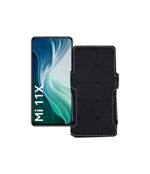 Чохол-книжка з екошкіри для телефону Xiaomi Mi 11x 2021 Чорний ромб