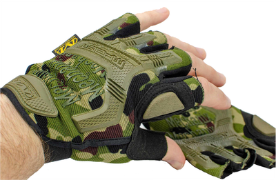 Тактичні рукавички Mpact Mechanix безпалі camo XL мультикам