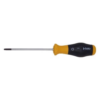 Отвертка слесарная Felo TORX10х100x90 мм 2-х компонентная рукоятка SAFE GRIP CrMoV сталь ударопрочная соответствует DIN ISO 8764 90810340 (14932)