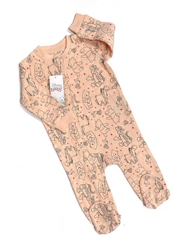 Дитячий чоловічок (сліп) Disney Baby Вінні 80 см Персиковий