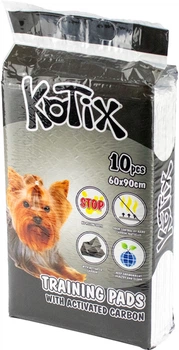 Пелюшки для собак Kotix Premium з активованим вугіллям 60х90 см 10 шт/уп (6925622307945)
