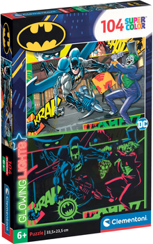 Puzzle świecące w ciemności Clementoni Batman seria Glowing 104 elementy 27175 (8005125271757)