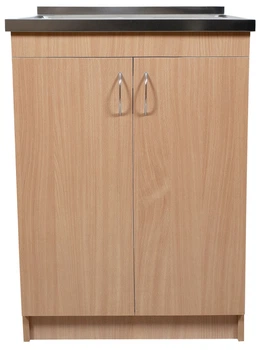 Мойка с тумбой AQUAMARIN BoxWood 600 Beech (Бук)+Сифон