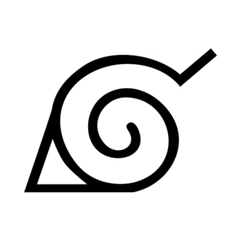 Наклейка на Авто / Мото / Витрину на Стекло Кузов " Коноха логотип - аниме Наруто - Konoha Naruto " любой цвет