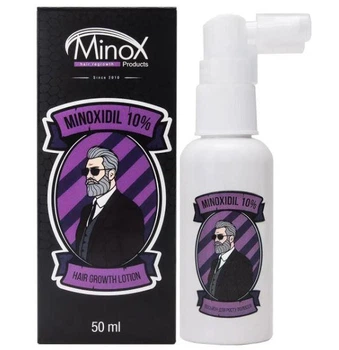 Лосьон для роста волос и бороды Minox minoxidil 10%, 50 мл