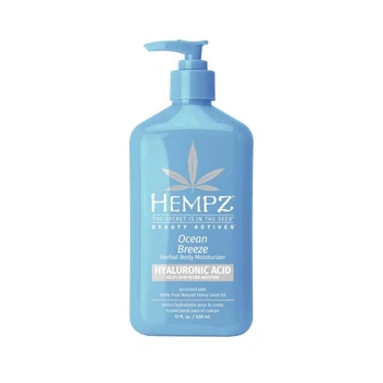 Увлажняющее молочко с гиалуроновой кислотой "Оушен Бриз" Ocean Breeze Herbal Body Moisturizer with Hyaluronic Acid Hempz 500 мл