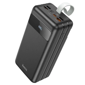 Зовнішній портативний акумулятор Павербанк HOCO J86B 60000mAh 20W 4USB/Lightning/Type-C зі швидкою зарядкою QC3.0+PD3.0 Black
