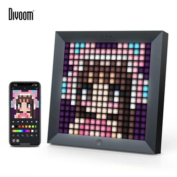 Піксельний LED дисплей Divoom Pixoo 16x16 Pixel інтерактивний екран для піксель-арту, декору та анімацій, з Bluetooth керуванням