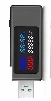 Тестер USB KEWEISI KWS-V30, ватметр 195Вт, амперметр 0-6.5A, вольтметр 4-30В