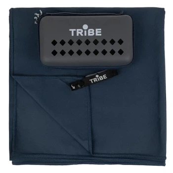 Туристическое полотенце Tribe з мікрофібри в чохлі Pocket Towel 60х120 L Navy (T-LC-0001-L-navy)