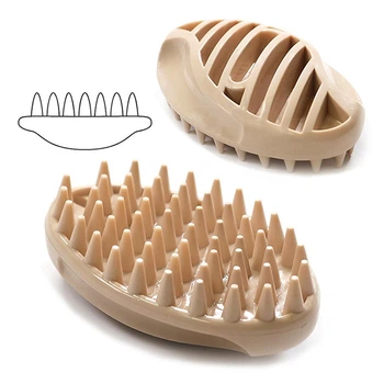 Силіконова щітка doggyman rubber brush для собак і котів з короткою шерстю 6,5*10,5*3,5 см