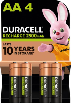 Аккумулятор Duracell Recharge AA 2500 мАч 4 шт