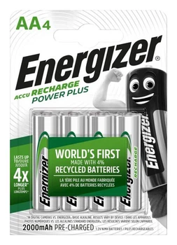 Акумулятор Energizer Recharge Power Plus AA/(HR6) 2000mAh LSD Ni-MH 4 шт