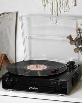 Вініловий програвач Fenton Simple Plus Wood Bluetooth для всіх платівок