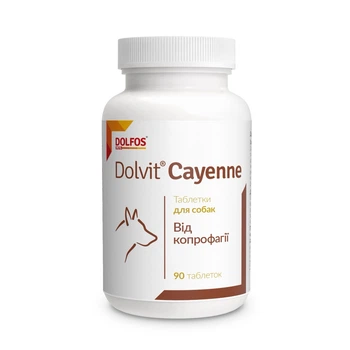 Витамины от копрофагии для собак Dolvit Cayenne 90 табл
