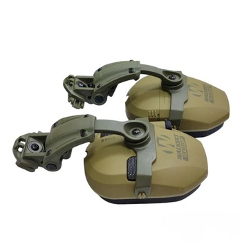 Крепление адаптер Чебурашка на каску шлем для наушников Walkers (Olive) (238838)