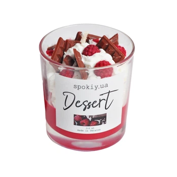 Десертная свеча из соевого воска "Dessert" Spokiy SP2342, 210 г