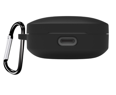 Чохол-накладка DK для Xiaomi Redmi Buds 6 Active | Silicone Candy Friendly з карабином (black)