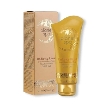 Золотая маска-пленка для лица Avon Planet Spa, Radiance Ritual, Liquid Gold Face Mask 50 ml, Glow from Within Gold & Oud, Сияющее золото с экстрактом дерева Уд 50 мл