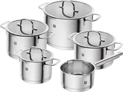 Набор кастрюль Zwilling TrueFlow из 5 предметов нержавеющая сталь для индукции