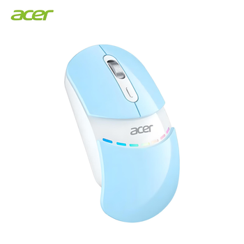 Мышь слайдер ACER OMR211 беспроводная, с подсветкой, аккумулятором, Bluetooth и 2.4GHz (blue)