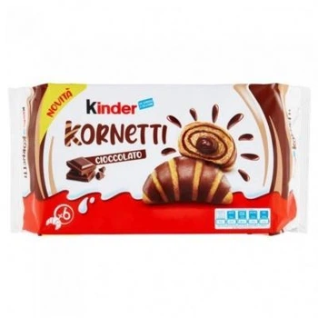 Круасани Kinder Kornetti Cioccolato 6 шт 252 г, Італія