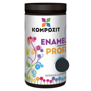 Эмаль акриловая Kompozit PROFI графит RAL7024 0,7 л.