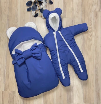 Зимний Комплект на выписку (Конверт-кокон и комбинезон) 072