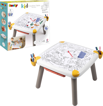 Детский стол Smoby для творчества с ящиком 70x70x47 см (420400) (3032164204007)