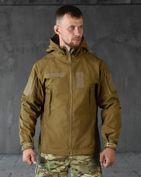 Тактическая демисезонная куртка SoftShell 2XL койот (83824)