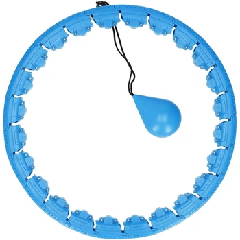 Хулахуп для похудения Hoola Hoop Massager Голубой спортивный обруч для талии (1010413-LightBlue)